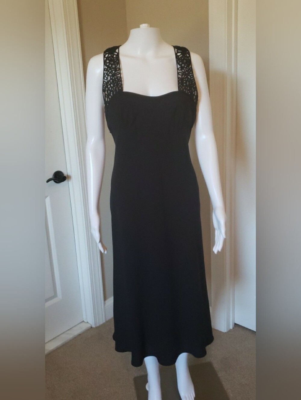Jones New York Black Midi Dress